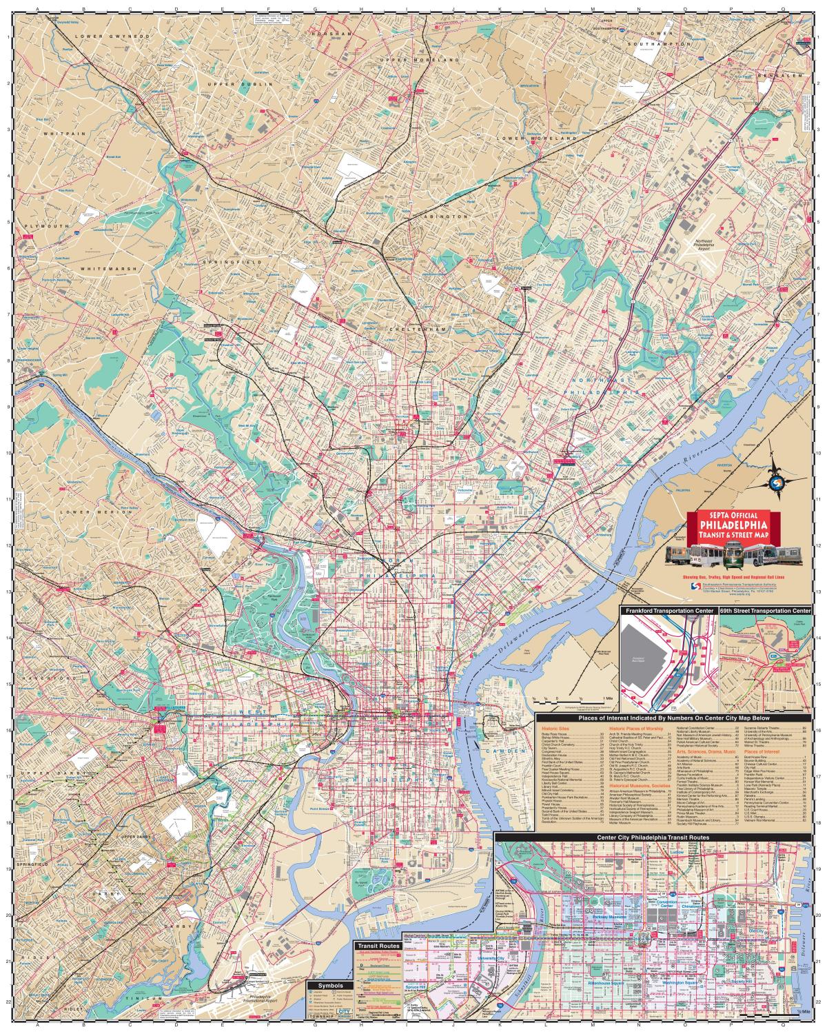 Philadelphia city map