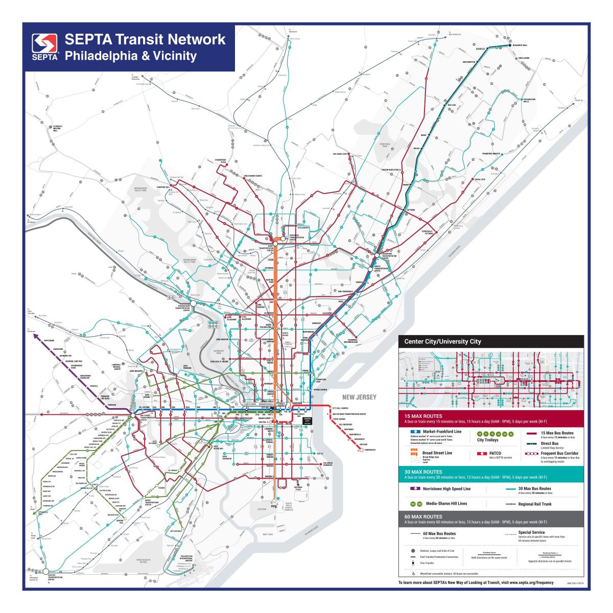 Philadelphia transportation map